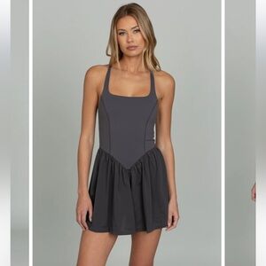 Gold Hinge PEPPERCORN CROSS BACK CORSET DRESS